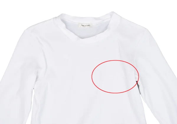 COMME des GARCONS Cotton Rib Neck T Shirt K-162831_003