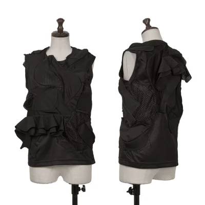 COMME des GARCONS Mesh Patchwork Sleeveless Top