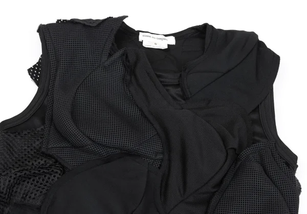 COMME des GARCONS Mesh Patchwork Sleeveless Top K-162832_003