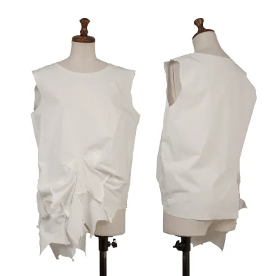 COMME des GARCONS Washed Hem Star Paste Sleeveless Blouse