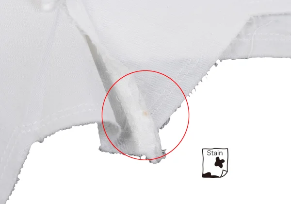 COMME des GARCONS Washed Hem Star Paste Sleeveless Blouse K-162833_007