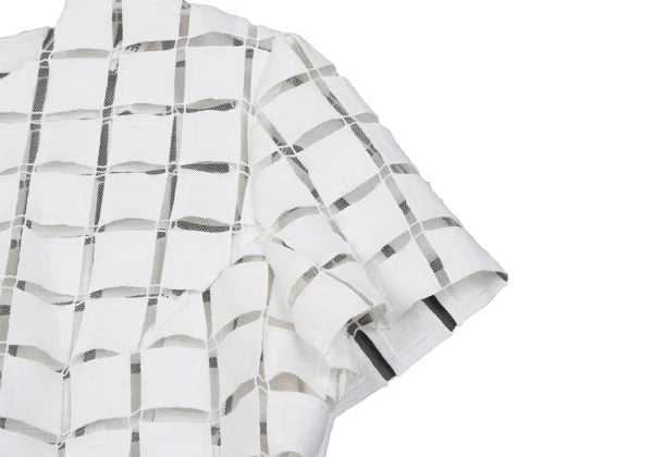 COMME des GARCONS Box Tulle Layered Short Sleeve Top K-162834_006