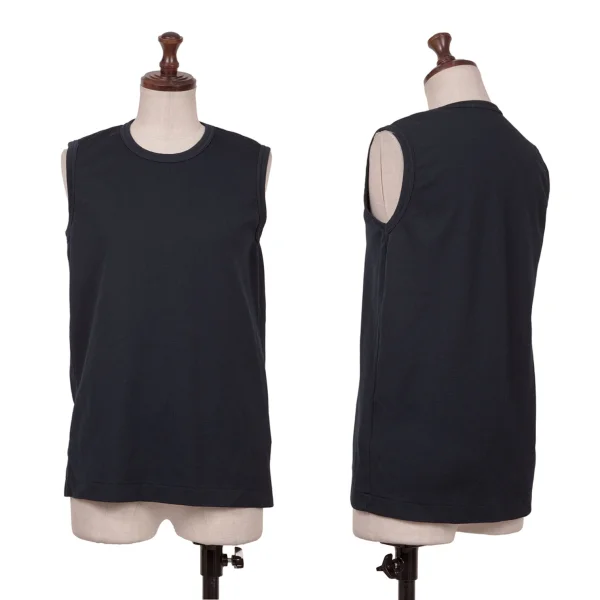 COMME des GARCONS Dyed Jersey Tank Top Navy XS-S K-162846_001