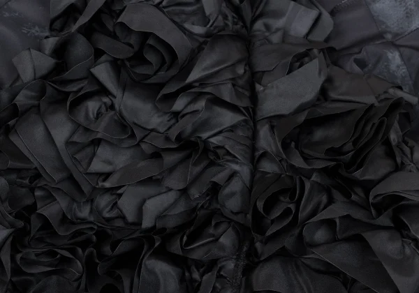 COMME des GARCONS Nylon Ruffle Embellished Switching Skirt K-162848_004