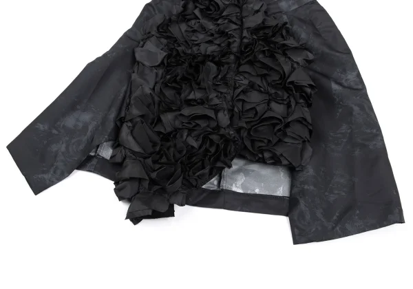 COMME des GARCONS Nylon Ruffle Embellished Switching Skirt K-162848_005