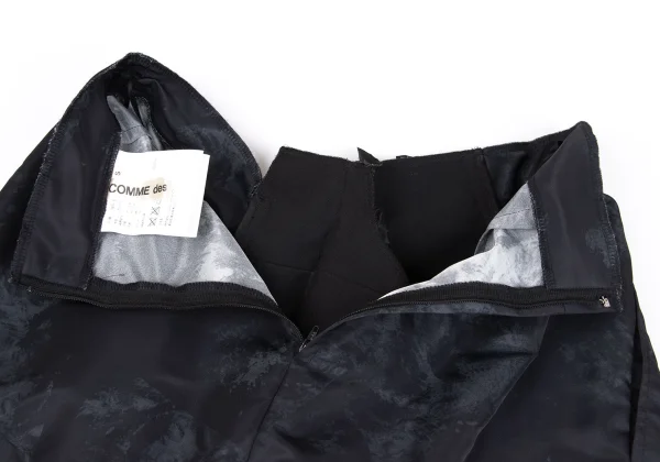 COMME des GARCONS Nylon Ruffle Embellished Switching Skirt K-162848_010