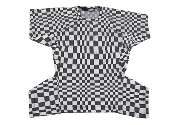 JUNYA WATANABE COMME des GARCONS Washed Checker Flag Short Sleeve T-shirt K-162849_002