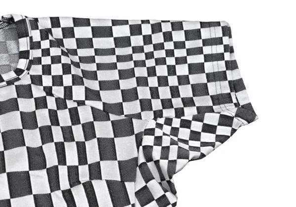 JUNYA WATANABE COMME des GARCONS Washed Checker Flag Short Sleeve T-shirt K-162849_005