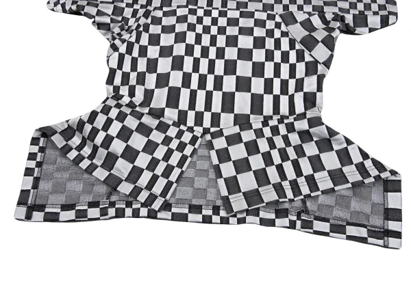 JUNYA WATANABE COMME des GARCONS Washed Checker Flag Short Sleeve T-shirt K-162849_010