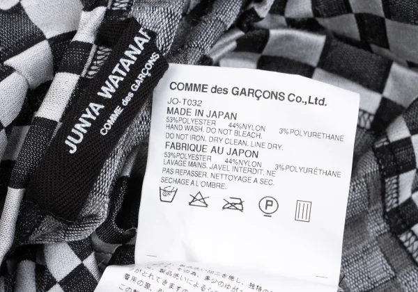 JUNYA WATANABE COMME des GARCONS Washed Checker Flag Short Sleeve T-shirt K-162849_012