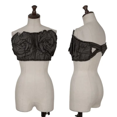 COMME des GARCONS Mesh Layered Floral Corsage Corset