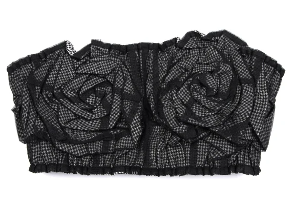 COMME des GARCONS Mesh Layered Floral Corsage Corset K-162857_002