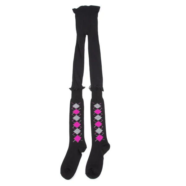 COMME des GARCONS Lace Switching Sock Tights K-162859_009