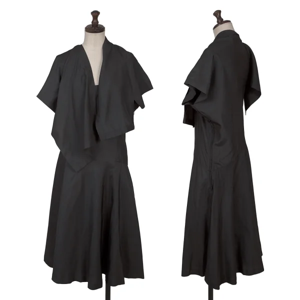 tricot COMME des GARCONS Silk Drape Neck Dress Black M K-162862_001