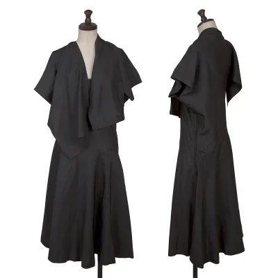 tricot COMME des GARCONS Silk Drape Neck Dress