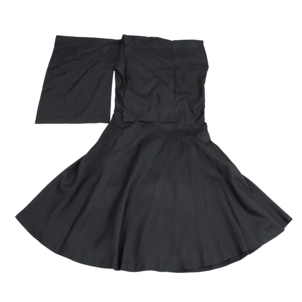 tricot COMME des GARCONS Silk Drape Neck Dress K-162862_002