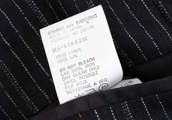 COMME des GARCONS HOMME Linen Pin Stripe Jacket K-162872_018