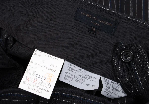COMME des GARCONS HOMME Linen Pin Stripe Pants K-162873_014