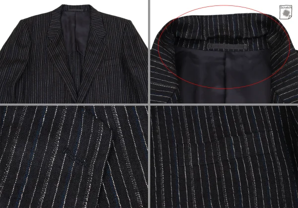 COMME des GARCONS HOMME Linen Pin Stripe Jacket & Pants K-162874_003