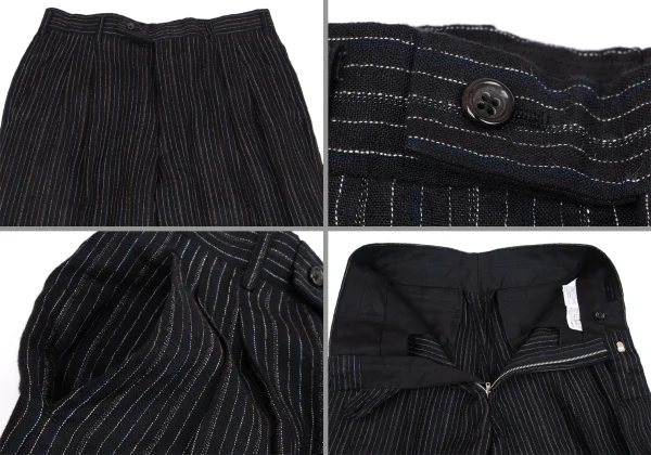 COMME des GARCONS HOMME Linen Pin Stripe Jacket & Pants K-162874_013
