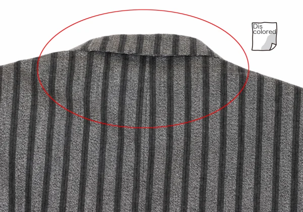 OMME des GARCONS HOMME Cotton Striped Double Breasted Jacket K-162875_015