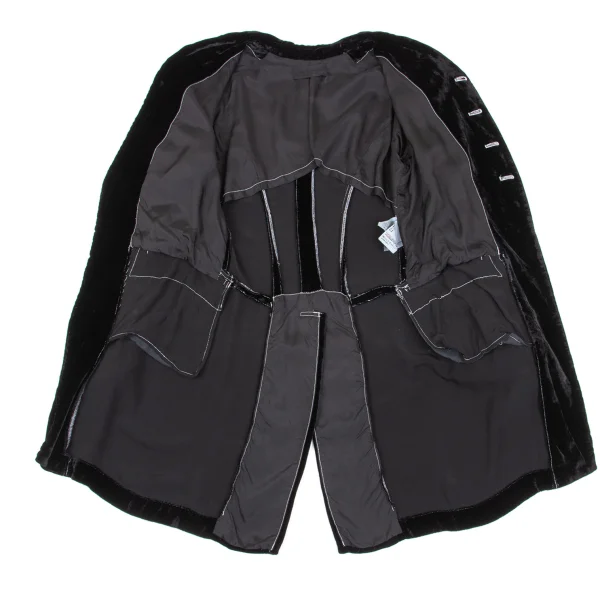 COMME des GARCONS Dyed Velour Long Jacket K-162876_011