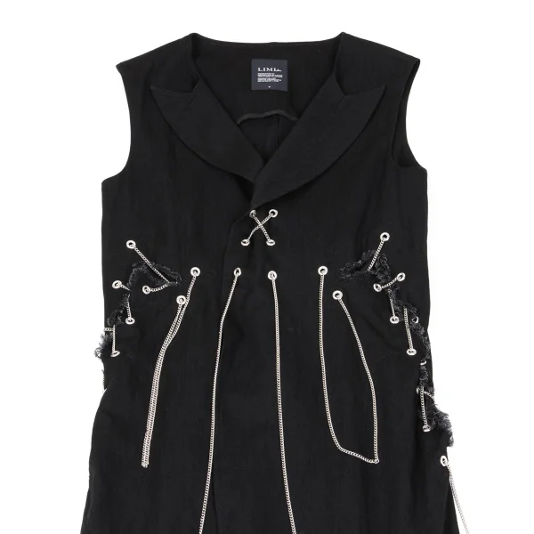 LIMI feu Chain Design Long Vest K-162878_003