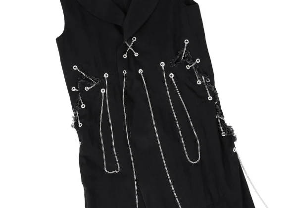 LIMI feu Chain Design Long Vest K-162878_006