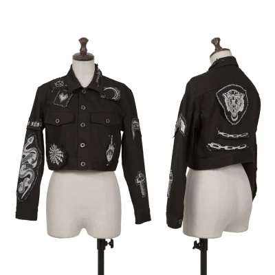 LIMI feu Patch Design Short Track Jacket