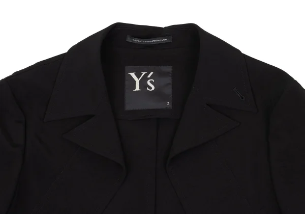 Y's Crape De Chine Cutaway Long Jacket K-162880_004