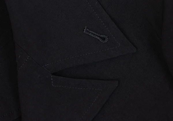 Y's Crape De Chine Cutaway Long Jacket K-162880_005