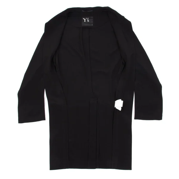 Y's Crape De Chine Cutaway Long Jacket K-162880_011