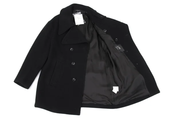 Y's Wool Mossa Pea Coat K-162881_012