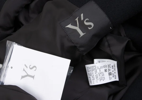 Y's Wool Mossa Pea Coat K-162881_016