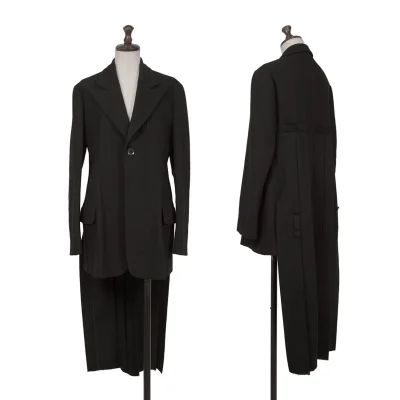 Yohji Yamamoto FEMME Alpaca Blended Back Pleats Jacket