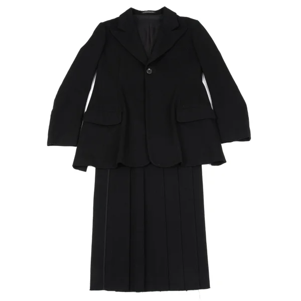 Yohji Yamamoto FEMME Alpaca Blended Back Pleats Jacket K-162882_002