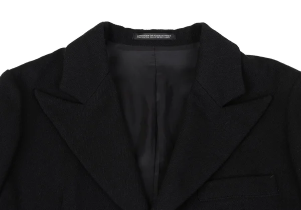 Yohji Yamamoto FEMME Alpaca Blended Back Pleats Jacket K-162882_004