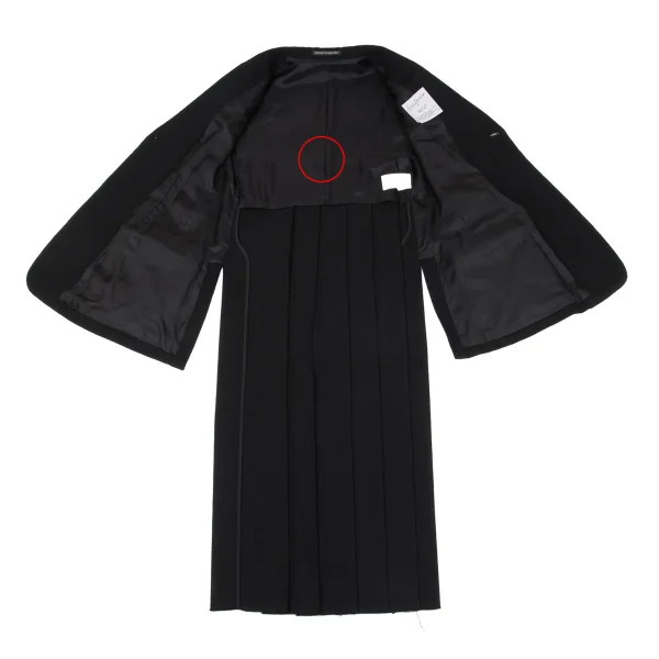 Yohji Yamamoto FEMME Alpaca Blended Back Pleats Jacket K-162882_012