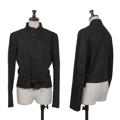 Yohji Yamamoto FEMME Hem Cutting Denim Blouson