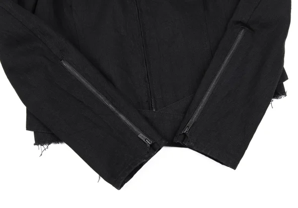 Yohji Yamamoto FEMME Hem Cutting Denim Blouson K-162884_007