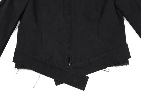 Yohji Yamamoto FEMME Hem Cutting Denim Blouson K-162884_009