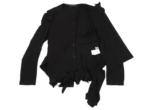 Yohji Yamamoto FEMME Rayon Fold Design Jacket K-162885_011