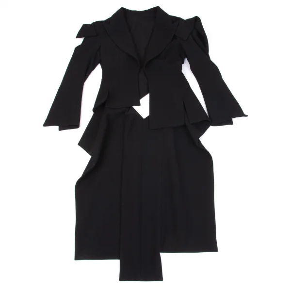 Yohji Yamamoto FEMME Flannel Sleeve Flare Jacket K-162887_002