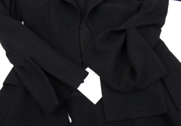 Yohji Yamamoto FEMME Flannel Sleeve Flare Jacket K-162887_008