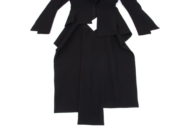 Yohji Yamamoto FEMME Flannel Sleeve Flare Jacket K-162887_009