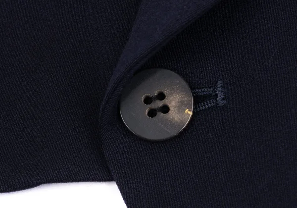 tricot COMME des GARCONS Asymmetrical Cropped Wool Peak Lapel Jacket K-162891_010