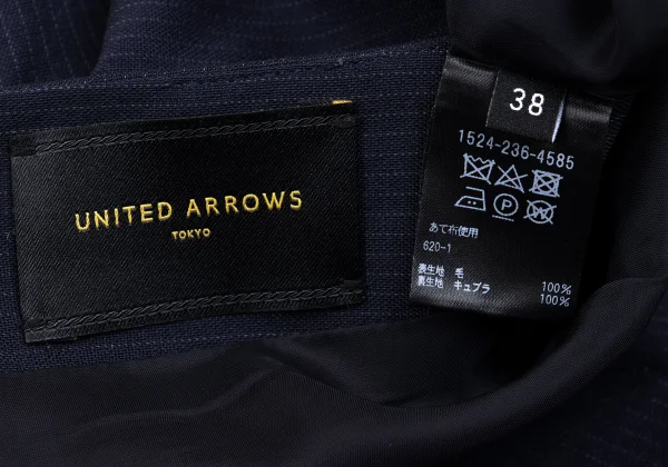 UNITED ARROWS Wool Pinstripe Skirt K-162899_009