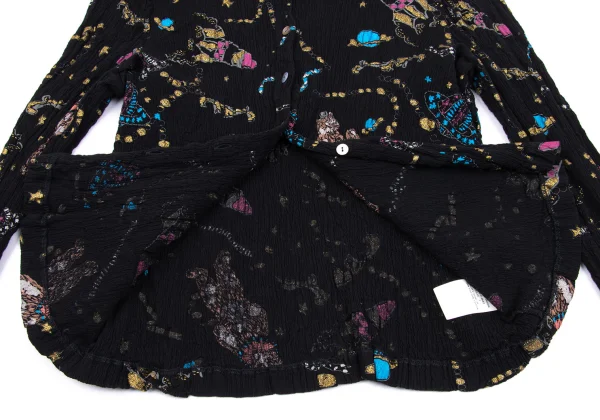 TSUMORI CHISATO Space Shuttle Lame Printed Shirt K-162900_010