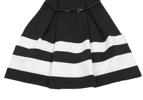 Calvin Klein Hem Striped Belted Sleeveless Dress K-162902_009