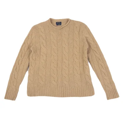 POLO RALPH LAUREN Wool Cashmere Cable Knit Sweater